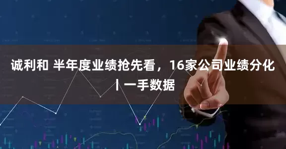 诚利和 半年度业绩抢先看，16家公司业绩分化丨一手数据