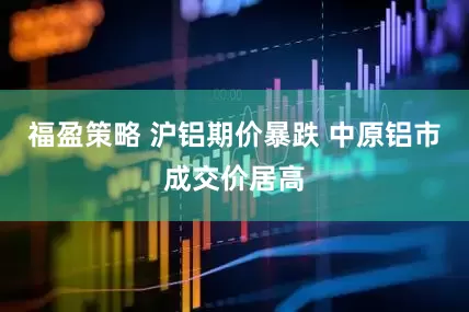 福盈策略 沪铝期价暴跌 中原铝市成交价居高